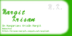 margit krisan business card